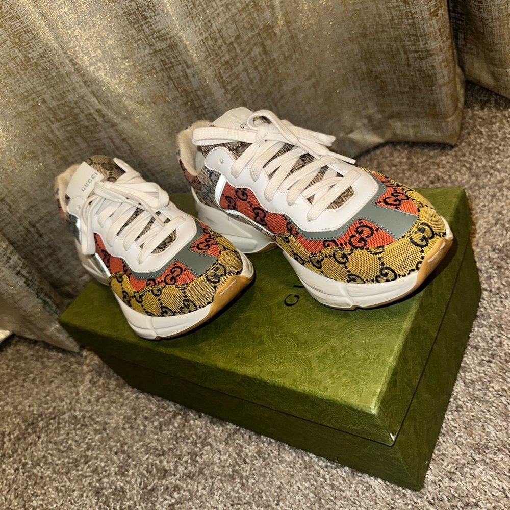 Gucci Womens Rhyton ‘GG Monogram - multi color’ - Picture 2 of 13